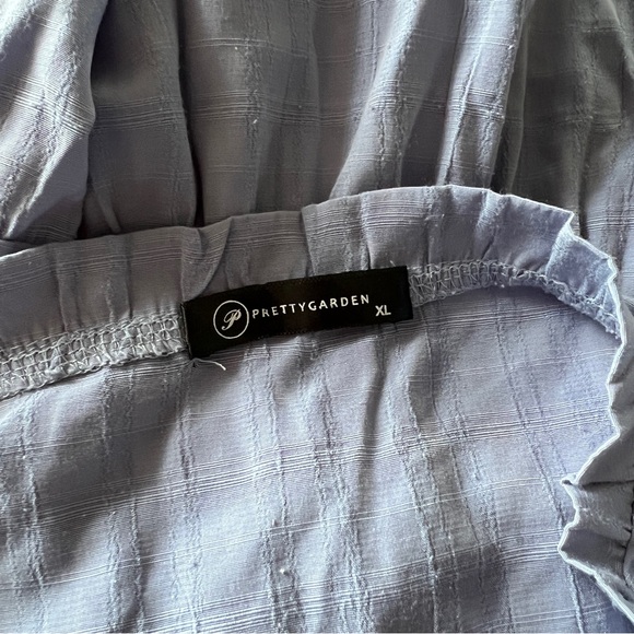 Pretty Garden Periwinkle Tiered Ruffled Maxi Dress - Picture 6 of 7